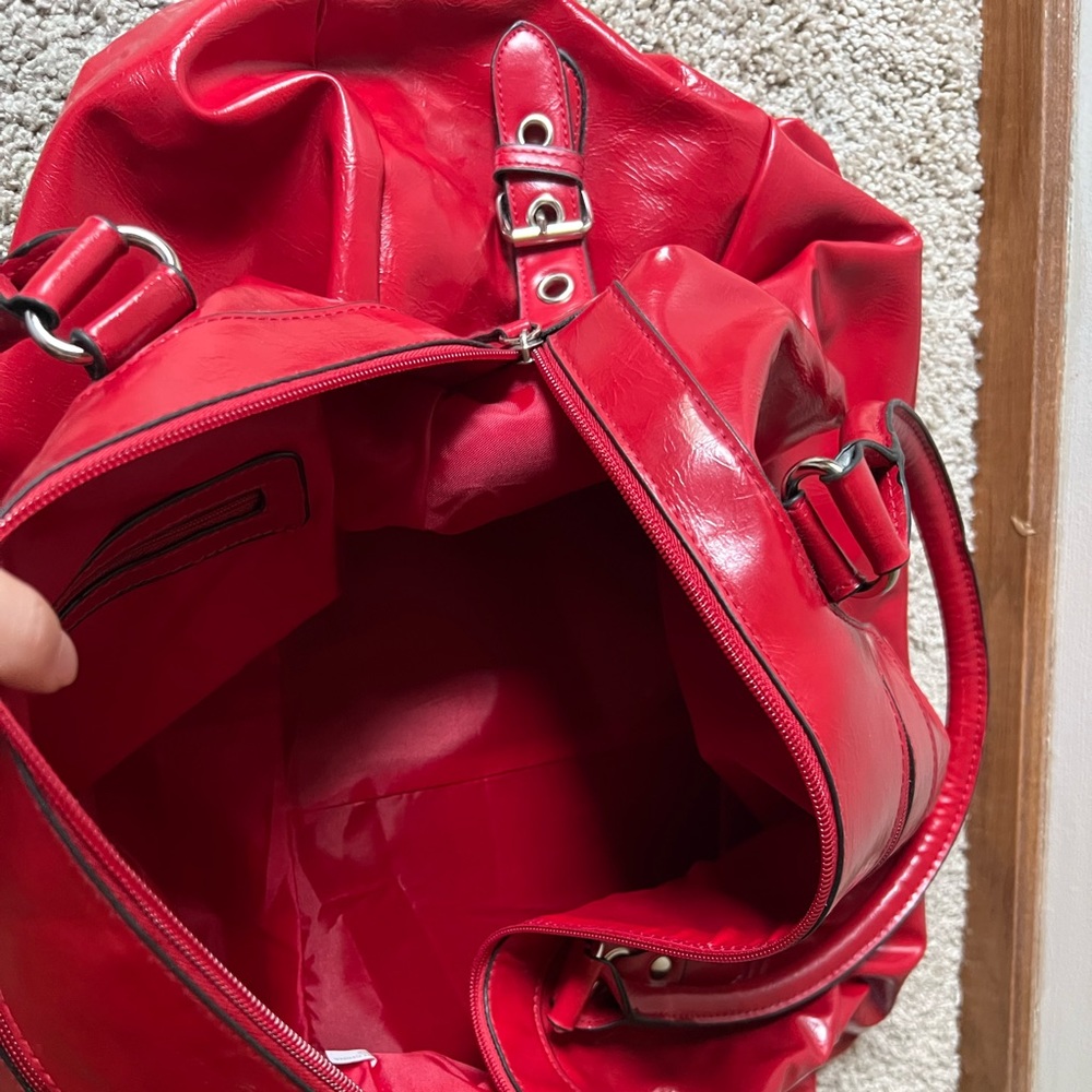 Brand new leather red Tote